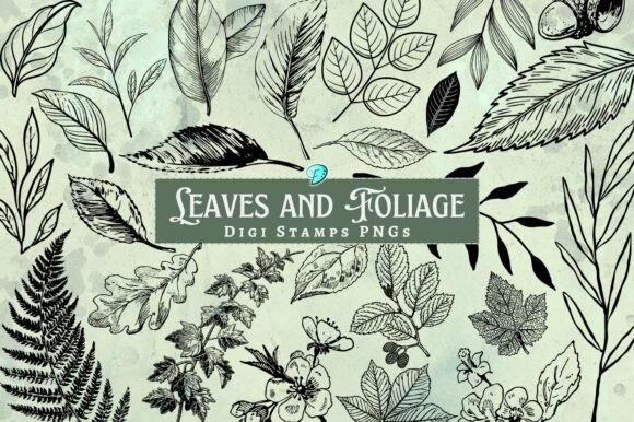 Download Leaves and Foliage Digi Stamps - Foliage Collection