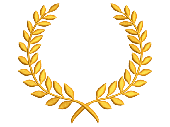 Download Golden Leaf Wreath Frame - Golden Collection